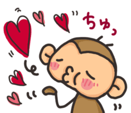Saruo and Usami Love Love heart full! sticker #15064251