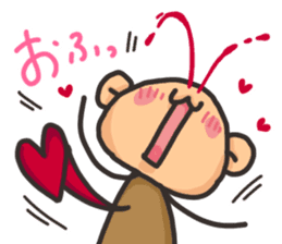 Saruo and Usami Love Love heart full! sticker #15064255