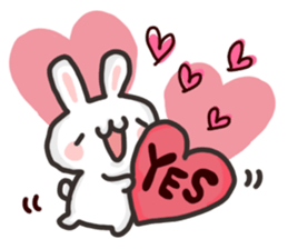 Saruo and Usami Love Love heart full! sticker #15064262