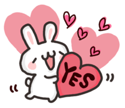 Saruo and Usami Love Love heart full! sticker #15064262