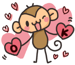 Saruo and Usami Love Love heart full! sticker #15064263