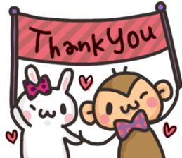 Saruo and Usami Love Love heart full! sticker #15064264