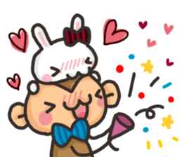 Saruo and Usami Love Love heart full! sticker #15064272