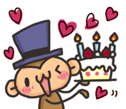 Saruo and Usami Love Love heart full! sticker #15064273