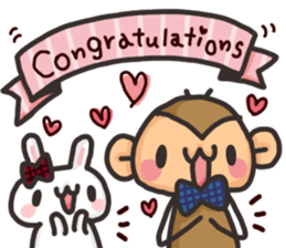 Saruo and Usami Love Love heart full! sticker #15064275