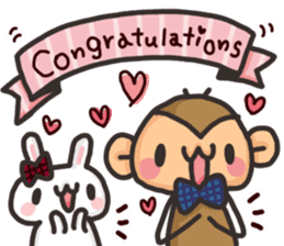 Saruo and Usami Love Love heart full! sticker #15064275