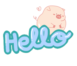 My Cute Lovely Pig The Opening Words sticker #15064427