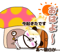 kumasuke of panda 3 yokutukau sticker #15064534