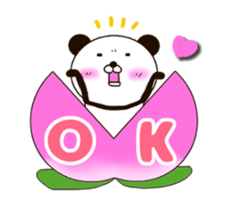 kumasuke of panda 3 yokutukau sticker #15064535