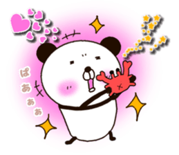 kumasuke of panda 3 yokutukau sticker #15064544