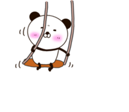 kumasuke of panda 3 yokutukau sticker #15064555