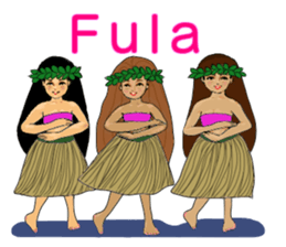 I am crazy about hula sticker #15064573