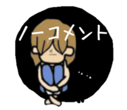 girls and cat talking sticker #15065168