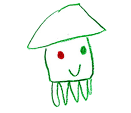 Painting creatures sticker sticker #15065869