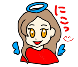 cute japanese lady. sticker #15066472