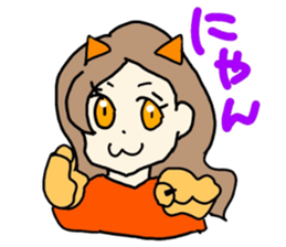 cute japanese lady. sticker #15066505