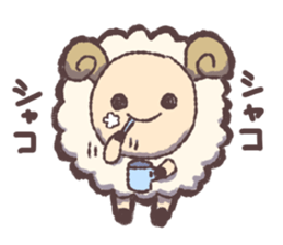 Sheep greedy for sleep sticker #15067145