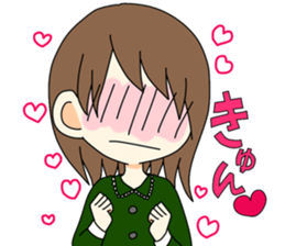 Man and animal sticker #15067290