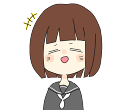 Man and animal sticker #15067292