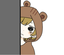 Man and animal sticker #15067298