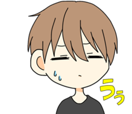 Man and animal sticker #15067300