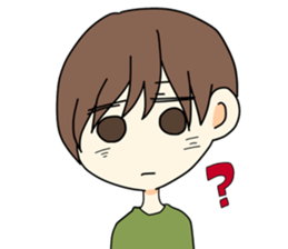 Man and animal sticker #15067301