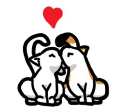 Cat friend sticker #15067453