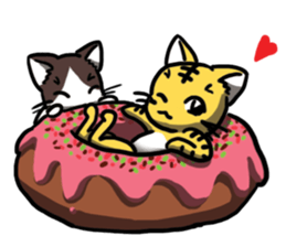 Cat friend sticker #15067456