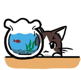 Cat friend sticker #15067466