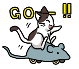 Cat friend sticker #15067478