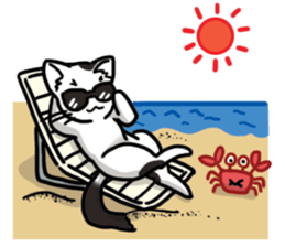 Cat friend sticker #15067485