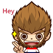 Crazy monkey sticker #15068368