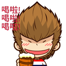 Crazy monkey sticker #15068374