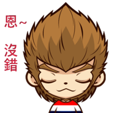 Crazy monkey sticker #15068382