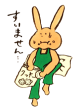 Four sisters of rabbits sticker #15069993