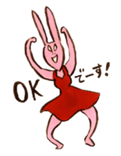 Four sisters of rabbits sticker #15069996