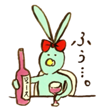 Four sisters of rabbits sticker #15069998