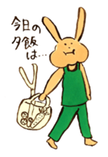 Four sisters of rabbits sticker #15070000