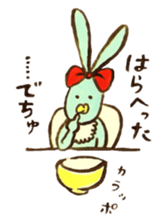 Four sisters of rabbits sticker #15070001