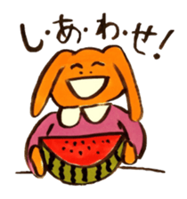 Four sisters of rabbits sticker #15070004