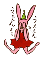 Four sisters of rabbits sticker #15070008