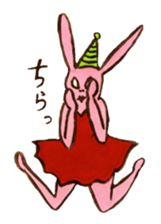 Four sisters of rabbits sticker #15070009