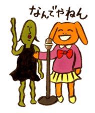 Four sisters of rabbits sticker #15070010