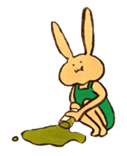 Four sisters of rabbits sticker #15070012