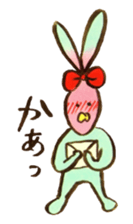 Four sisters of rabbits sticker #15070018