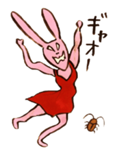 Four sisters of rabbits sticker #15070022