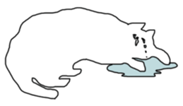 Melting Cat sticker #15070174