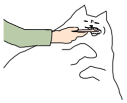 Melting Cat sticker #15070190