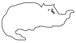 Melting Cat sticker #15070199