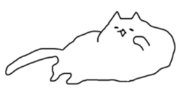 Melting Cat sticker #15070200